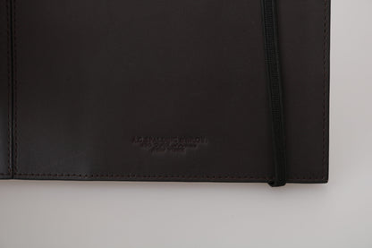 AG Spalding &amp; Bros Zwarte leren bifold reistas met logo