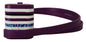 Étui pour Airpods Dolce & Gabbana avec bracelet en cuir violet et logo en métal doré