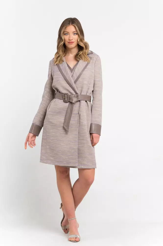 Manteau Trussardi beige en coton pour femme