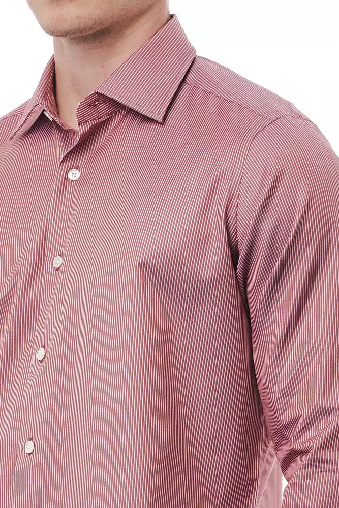 Chemise homme en coton rouge de Bagutta