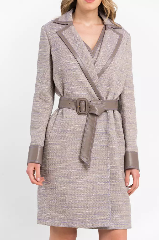Manteau Trussardi beige en coton pour femme