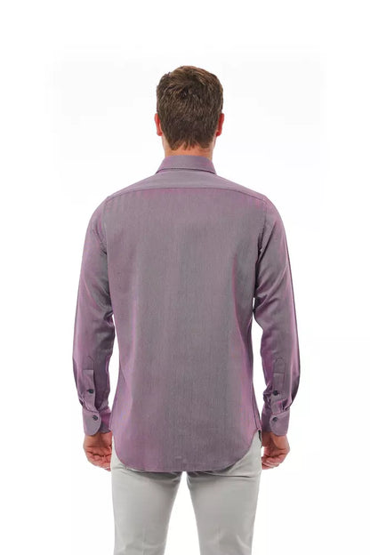Chemise homme en coton bordeaux de Bagutta
