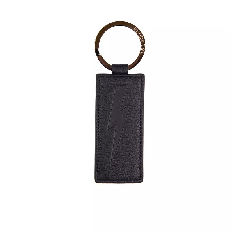 Neil Barrett blauwe leren heren sleutelhanger