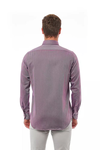 Chemise homme en coton bordeaux de Bagutta