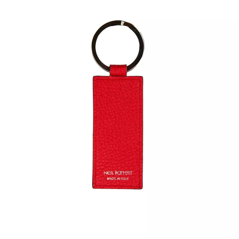 Neil Barrett rode leren heren sleutelhanger