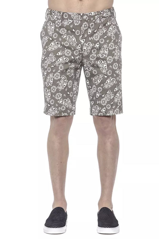 Shorts Bermuda pour homme en coton vert de PT Torino
