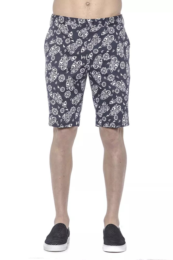 Shorts Bermuda en coton bleu pour homme PT Torino