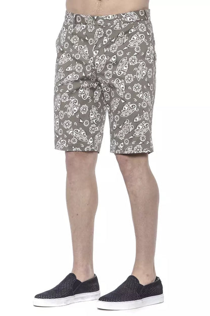 Shorts Bermuda pour homme en coton vert de PT Torino