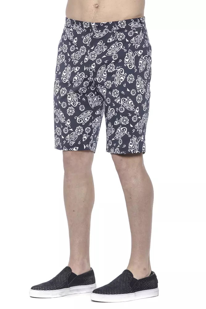 Shorts Bermuda en coton bleu pour homme PT Torino