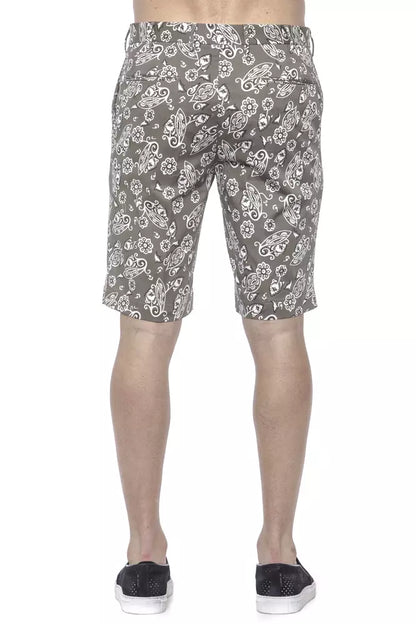 Shorts Bermuda pour homme en coton vert de PT Torino