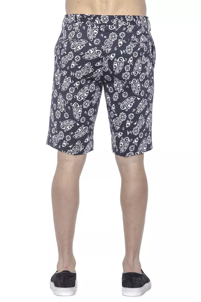 Shorts Bermuda en coton bleu pour homme PT Torino