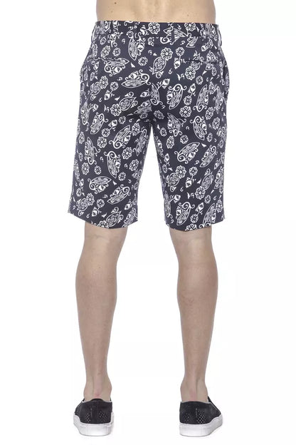 Shorts Bermuda en coton bleu pour homme PT Torino