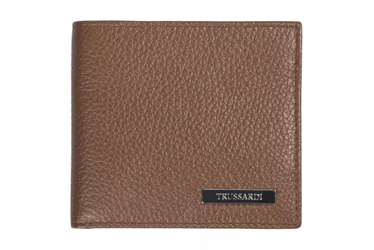 Trussardi Bruine Leren Herenportemonnee