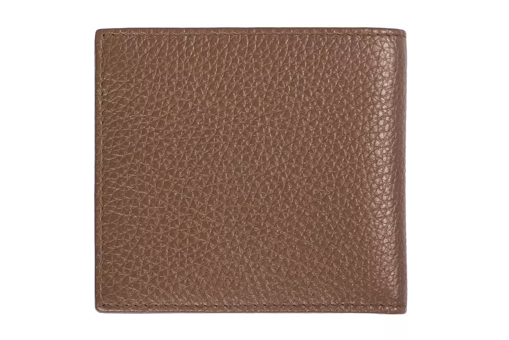 Portefeuille homme en cuir marron Trussardi