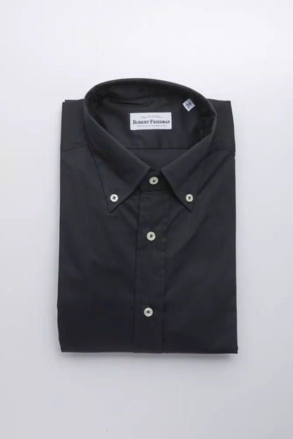 Chemise en coton noir pour homme de Robert Friedman