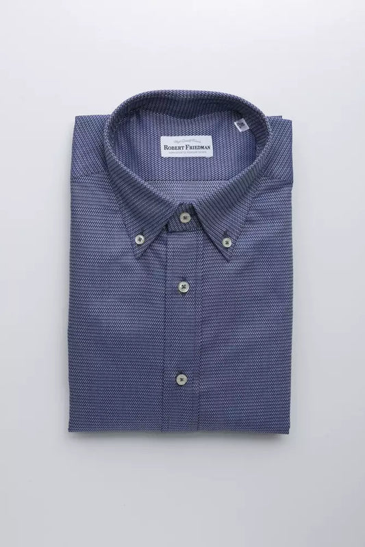 Chemise homme en coton bleu de Robert Friedman