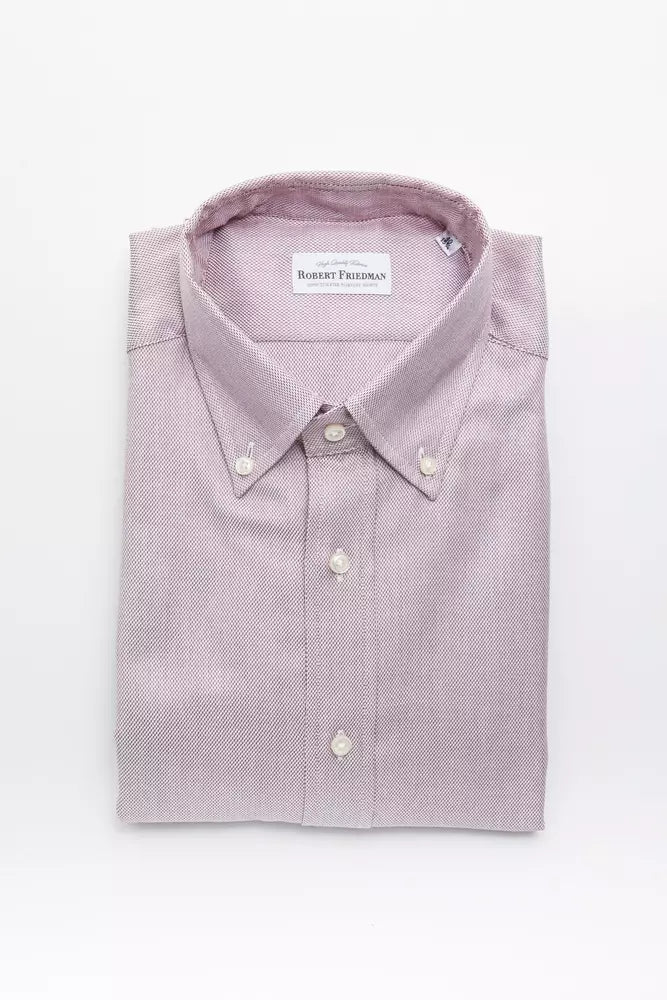 Chemise homme en coton rouge Robert Friedman