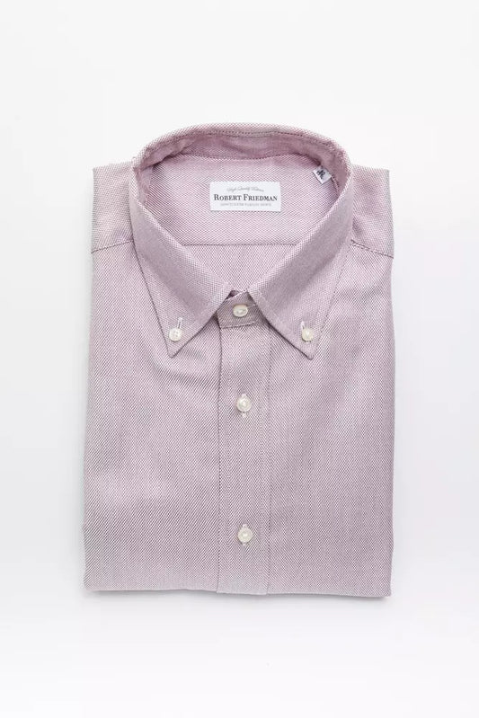 Chemise homme en coton rouge Robert Friedman