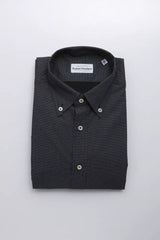 Chemise homme en coton noir Robert Friedman