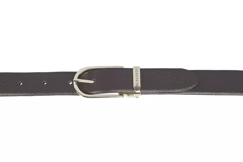 Trussardi Brown Leather Belt for Women - Adjustable & Stylish