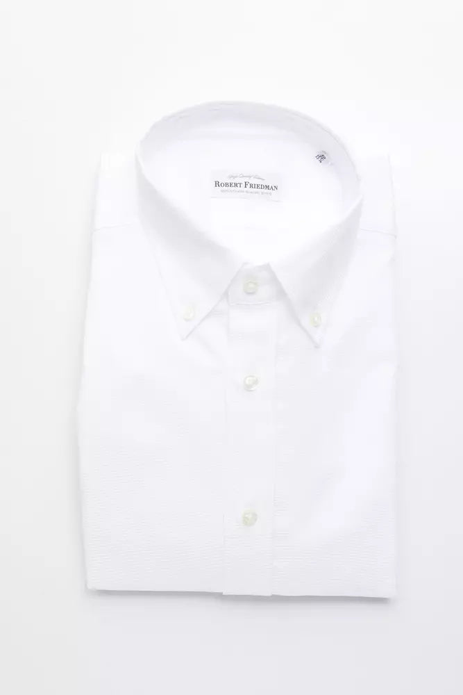 Chemise homme en coton blanc de Robert Friedman
