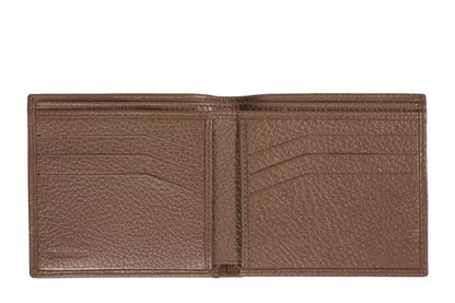 Portefeuille homme en cuir marron Trussardi