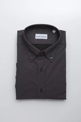 Chemise homme en coton noir Robert Friedman