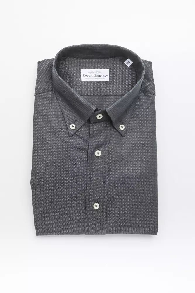 Chemise homme en coton vert de Robert Friedman