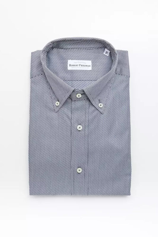 Chemise homme en coton bleu de Robert Friedman