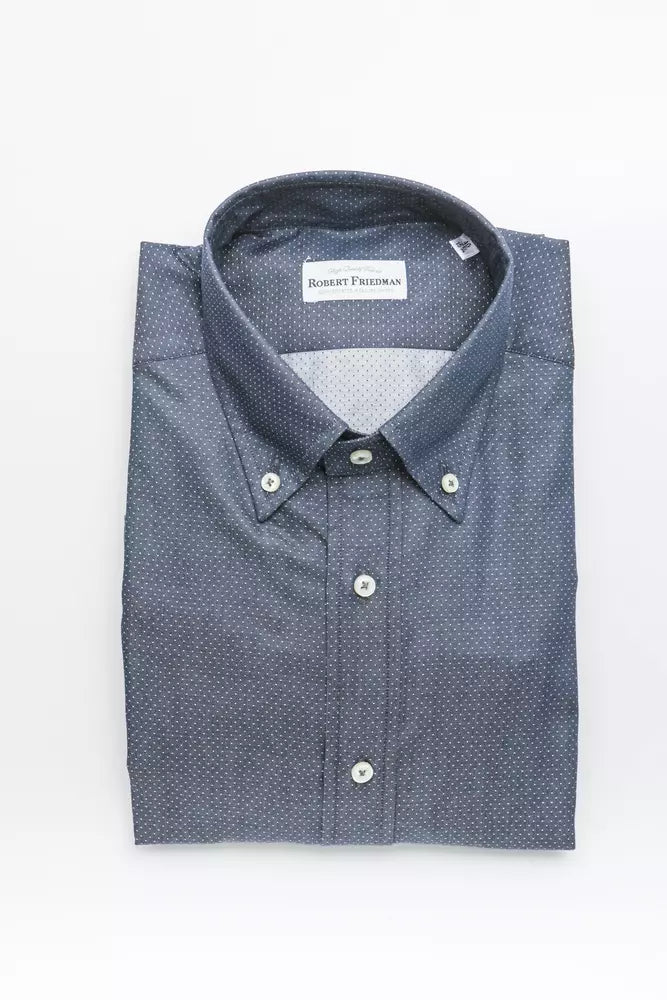 Chemise homme en coton bleu de Robert Friedman