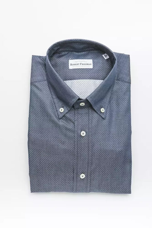 Chemise homme en coton bleu de Robert Friedman
