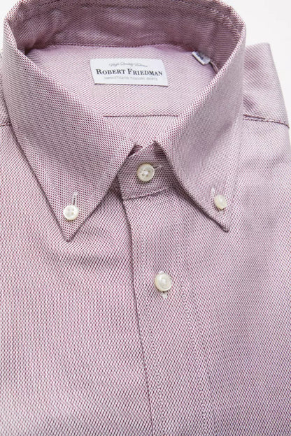 Chemise homme en coton rouge Robert Friedman