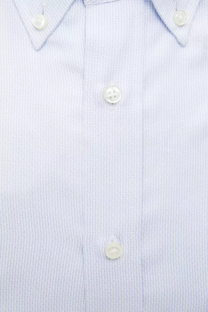 Chemise homme en coton bleu clair Robert Friedman