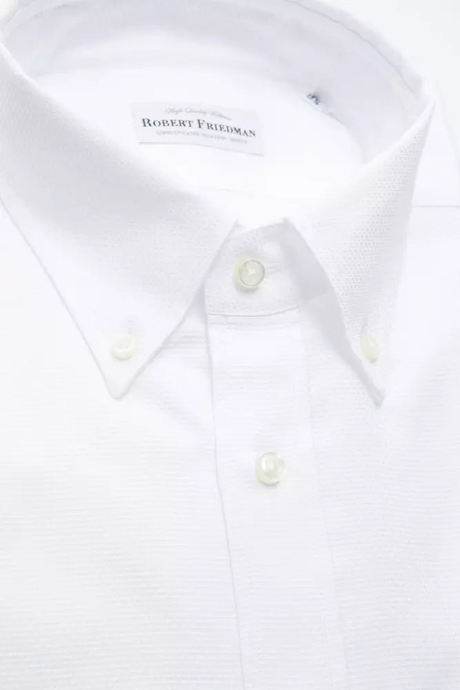 Chemise homme en coton blanc de Robert Friedman