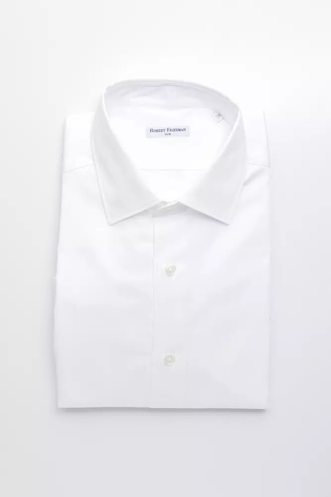 Chemise homme en coton blanc de Robert Friedman