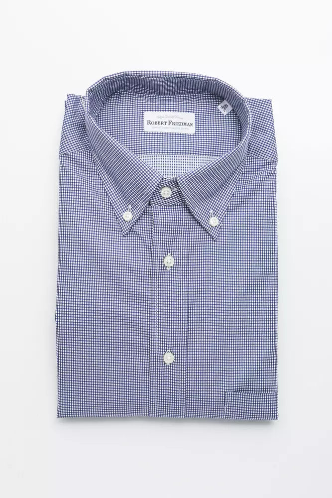 Chemise homme en coton bleu de Robert Friedman