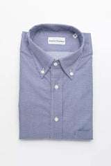 Chemise homme en coton bleu de Robert Friedman