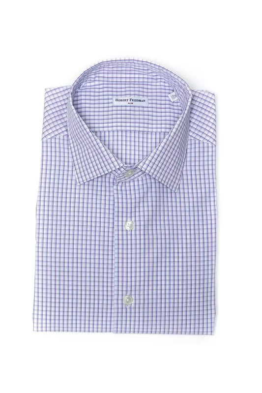 Chemise homme en coton bordeaux de Robert Friedman