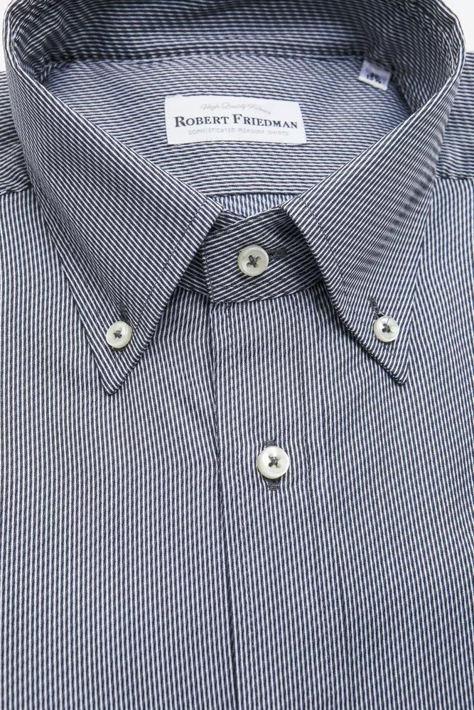 Chemise homme en coton bleu de Robert Friedman