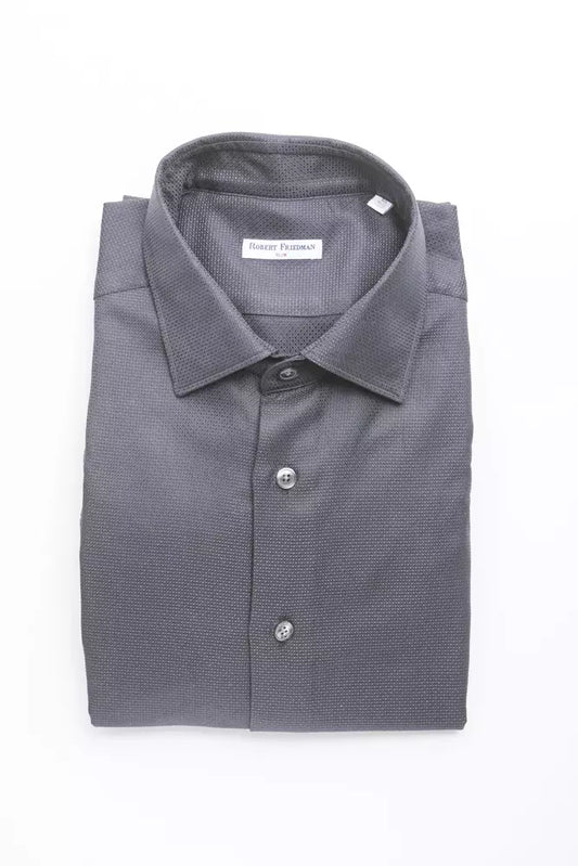 Chemise homme en coton bleu de Robert Friedman