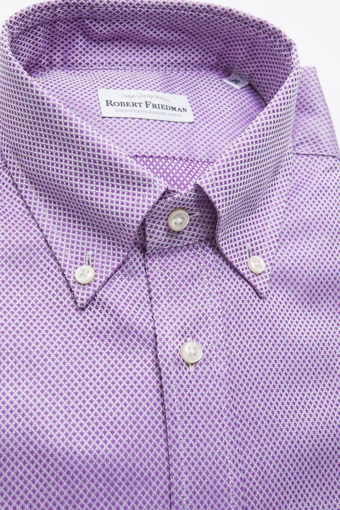 Chemise homme en coton multicolore de Robert Friedman