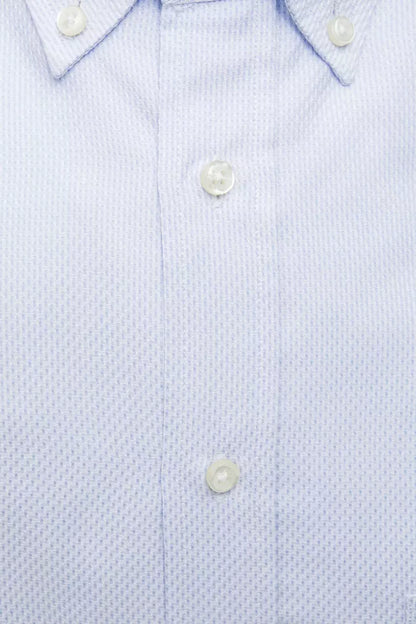 Chemise homme en coton bleu clair Robert Friedman