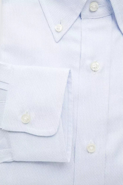 Chemise homme en coton bleu clair Robert Friedman