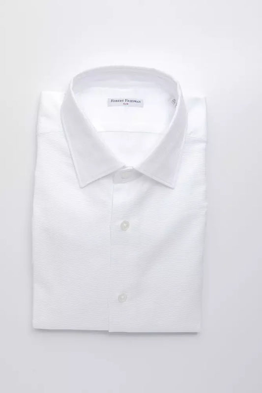 Chemise homme en coton blanc de Robert Friedman