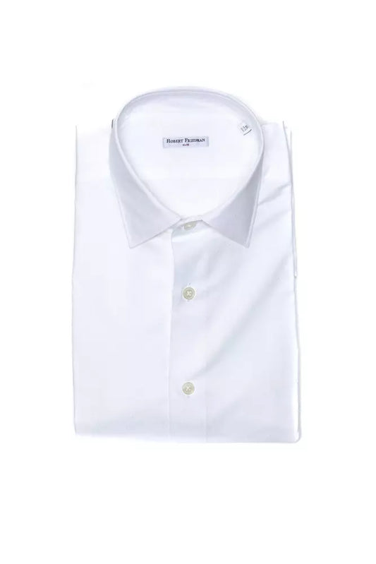 Chemise homme en coton blanc Robert Friedman