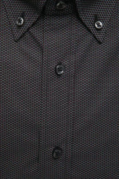 Chemise homme en coton noir Robert Friedman