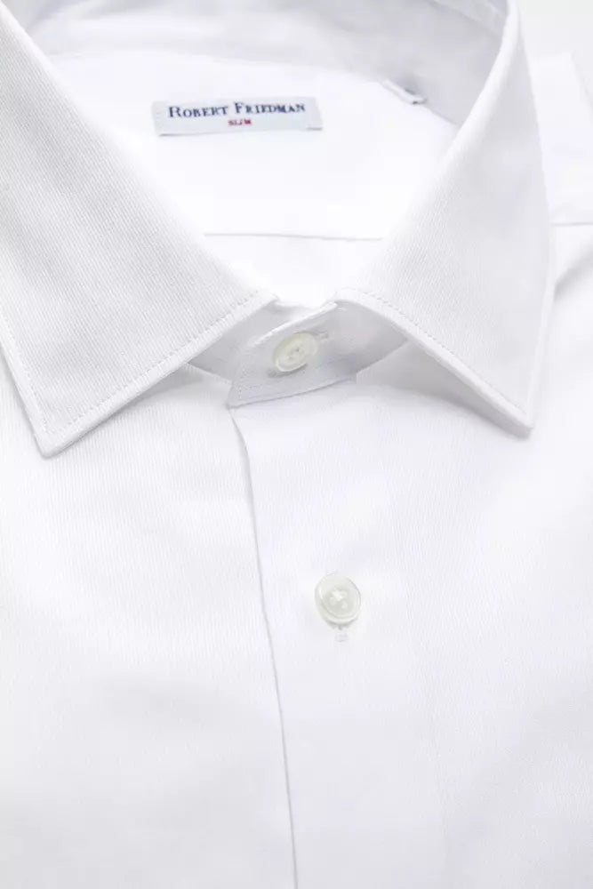 Chemise homme en coton blanc de Robert Friedman