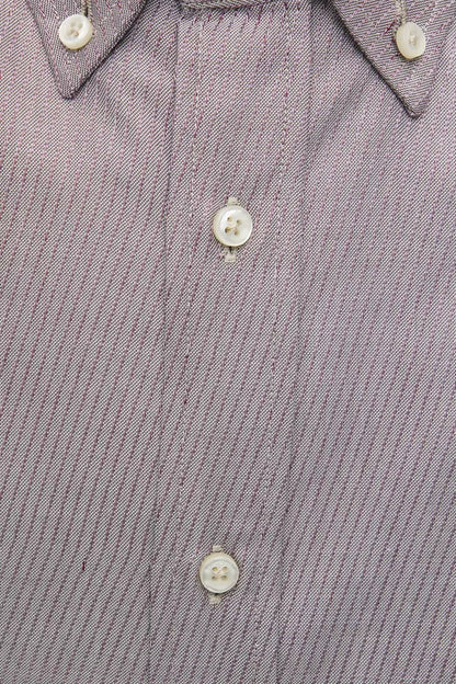 Chemise homme en coton beige Robert Friedman