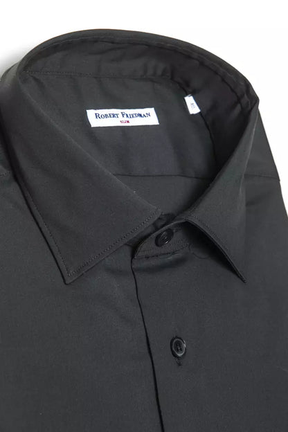 Chemise homme en coton gris Robert Friedman