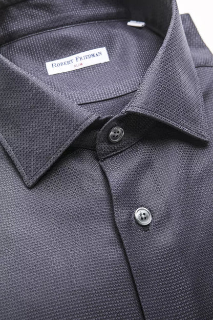 Chemise homme en coton bleu de Robert Friedman